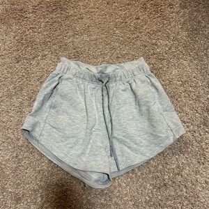 Gray Lululemon sweat shorts